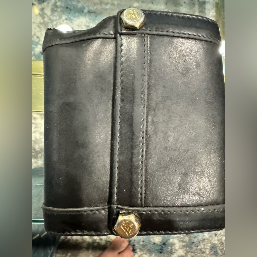 Gucci 10 card black leather bi-fold wallet AUTHENTIC!!!